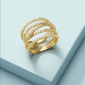 Stella & Dot Stellar Pave ring size 7